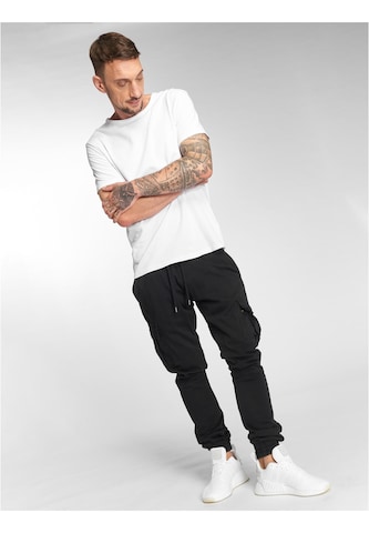 DEF Tapered Cargojeans 'Litra Antifit' in Zwart