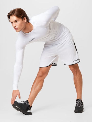 Regular Pantaloni sport 'Poly' de la Hummel pe alb