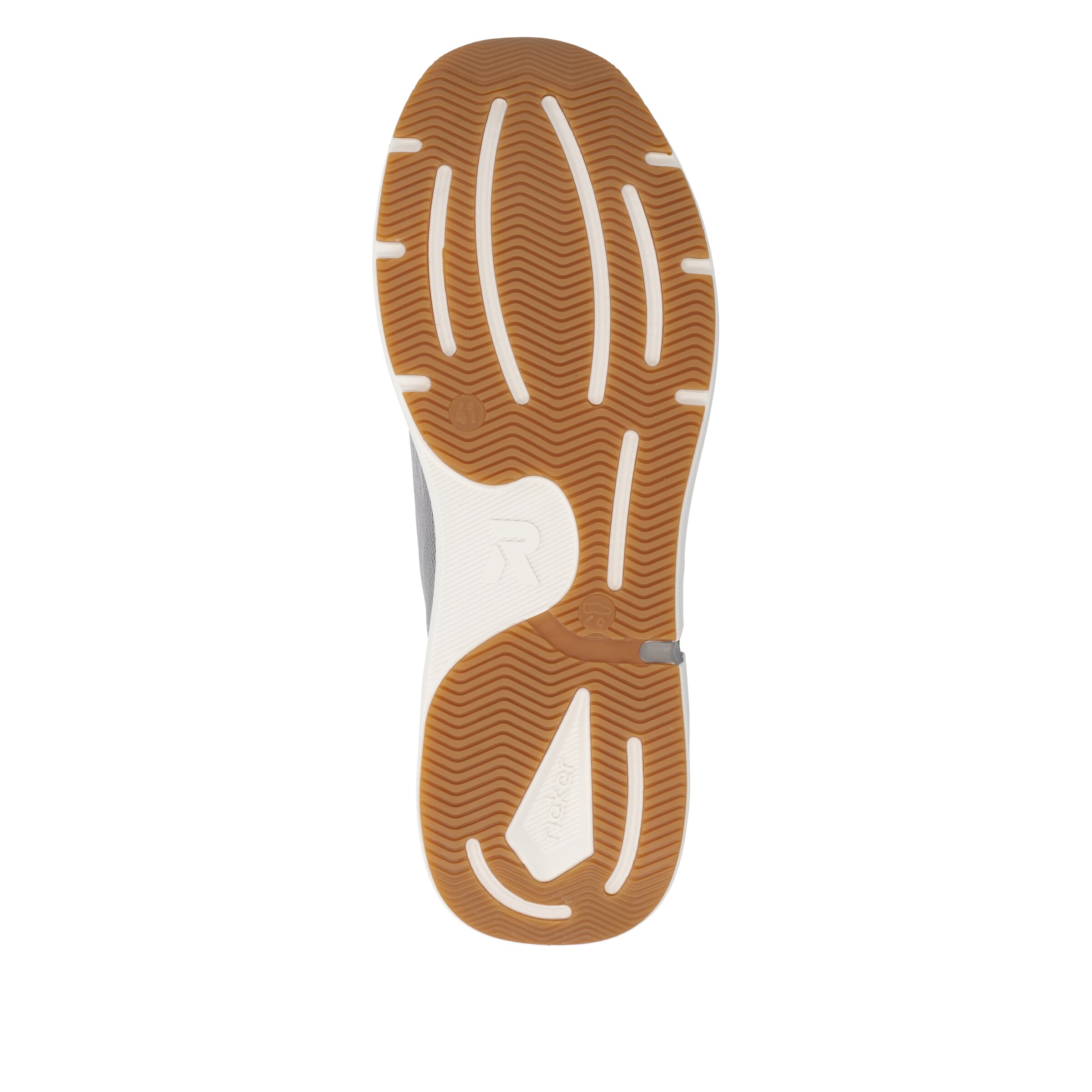 Baskets basses 'U1404' Rieker Sport en gris