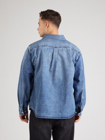 DENHAM Regular fit Button Up Shirt 'NOAH' in Blue