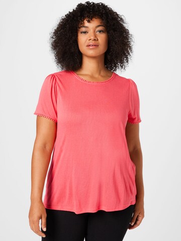 T-shirt 'ARIANA' ONLY Curve en rose : devant