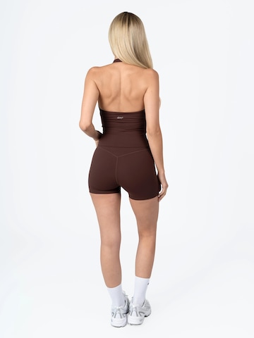 dayr Skinny Leggings 'Essential Shorts'‌ in Braun