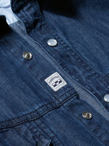 Coupe regular Chemise ' Dynasty Denim ' Checker en bleu