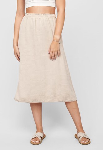Cloud5ive Rok in Beige: voorkant