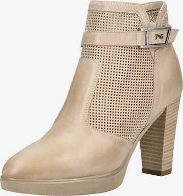 Bottines Nero Giardini en beige : devant