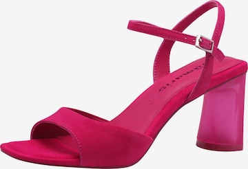 Sandales Tamaris en rose : devant