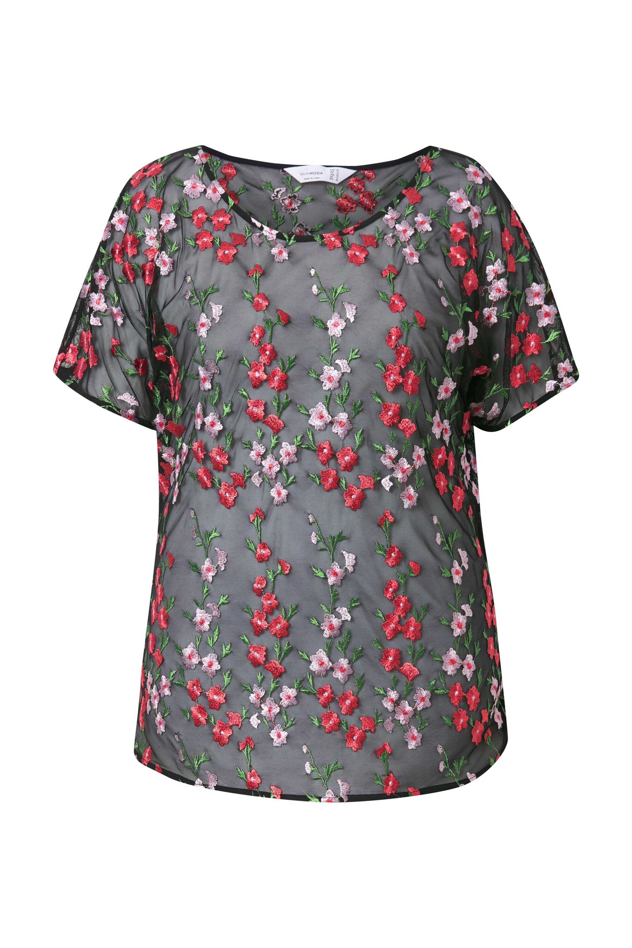 MIAMODA Blouse in Zwart: voorkant