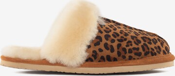 Minnetonka Pantoletter 'Leopard' i brun