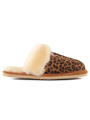 Zoccoletto 'Leopard' di Minnetonka in marrone