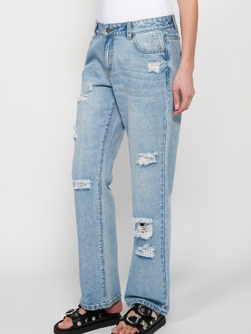 KOROSHI Loosefit Jeans i blå