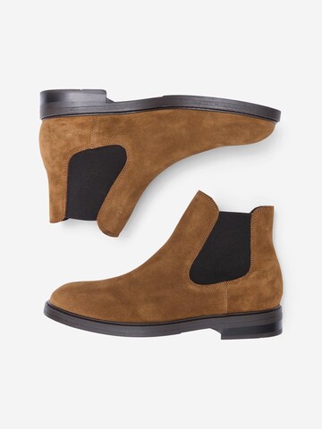 SELECTED Chelsea Boots 'Blake' in Braun