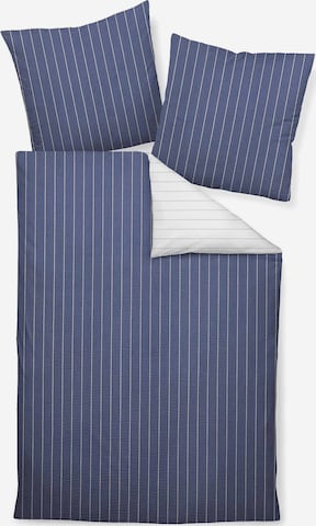 JANINE Duvet Cover in Blue: front