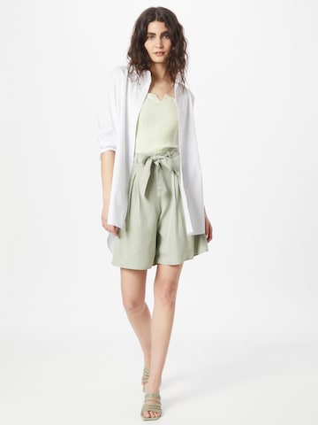 VERO MODA Loosefit Bandplooibroek 'LILIANA' in Groen