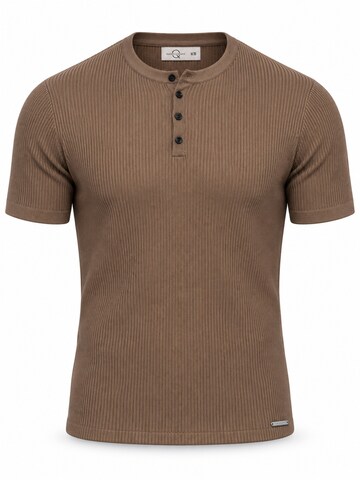 Ombre - Camiseta en marrón: frente