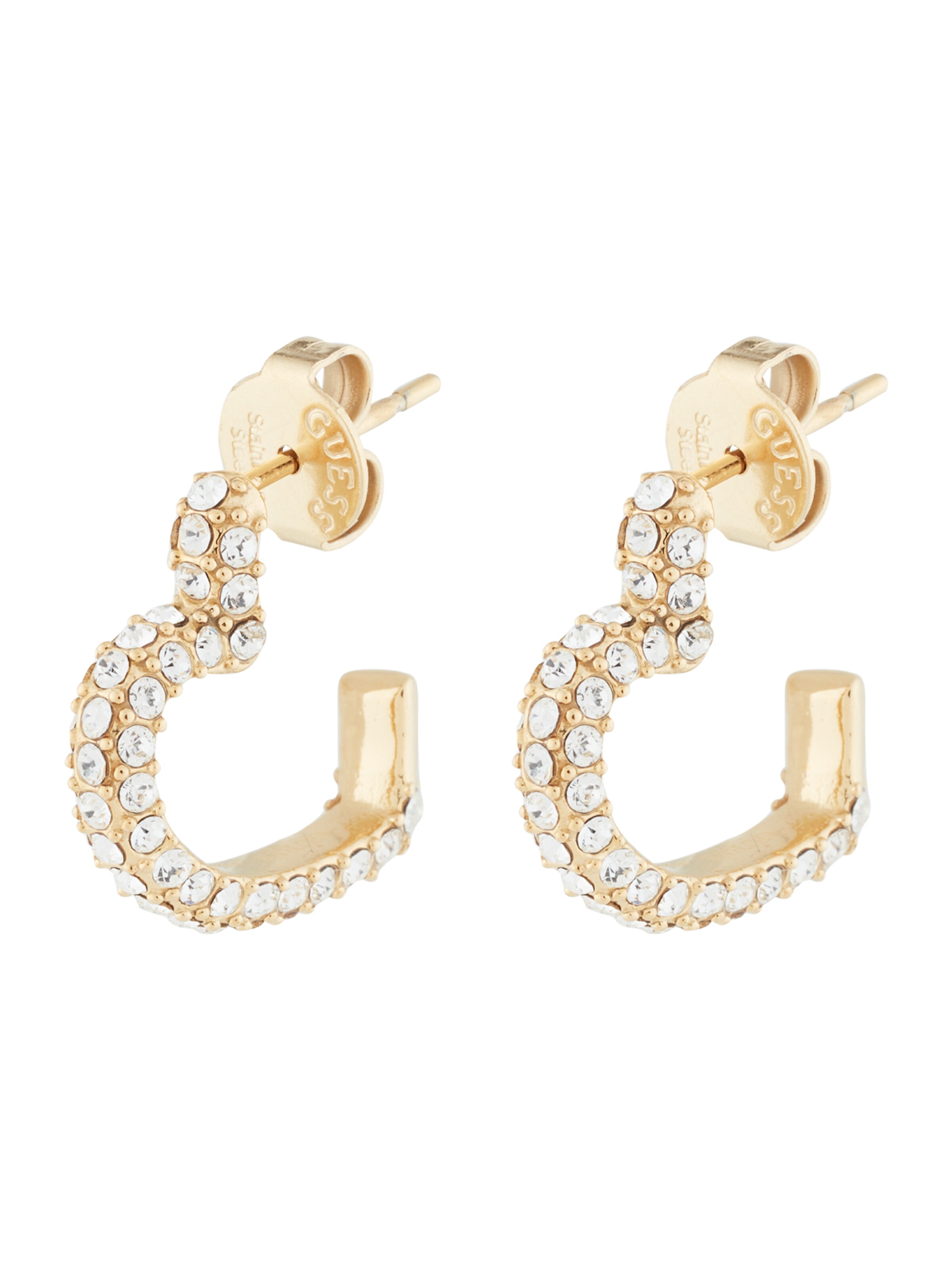 GUESS Kolczyki w kolorze złoty: przód