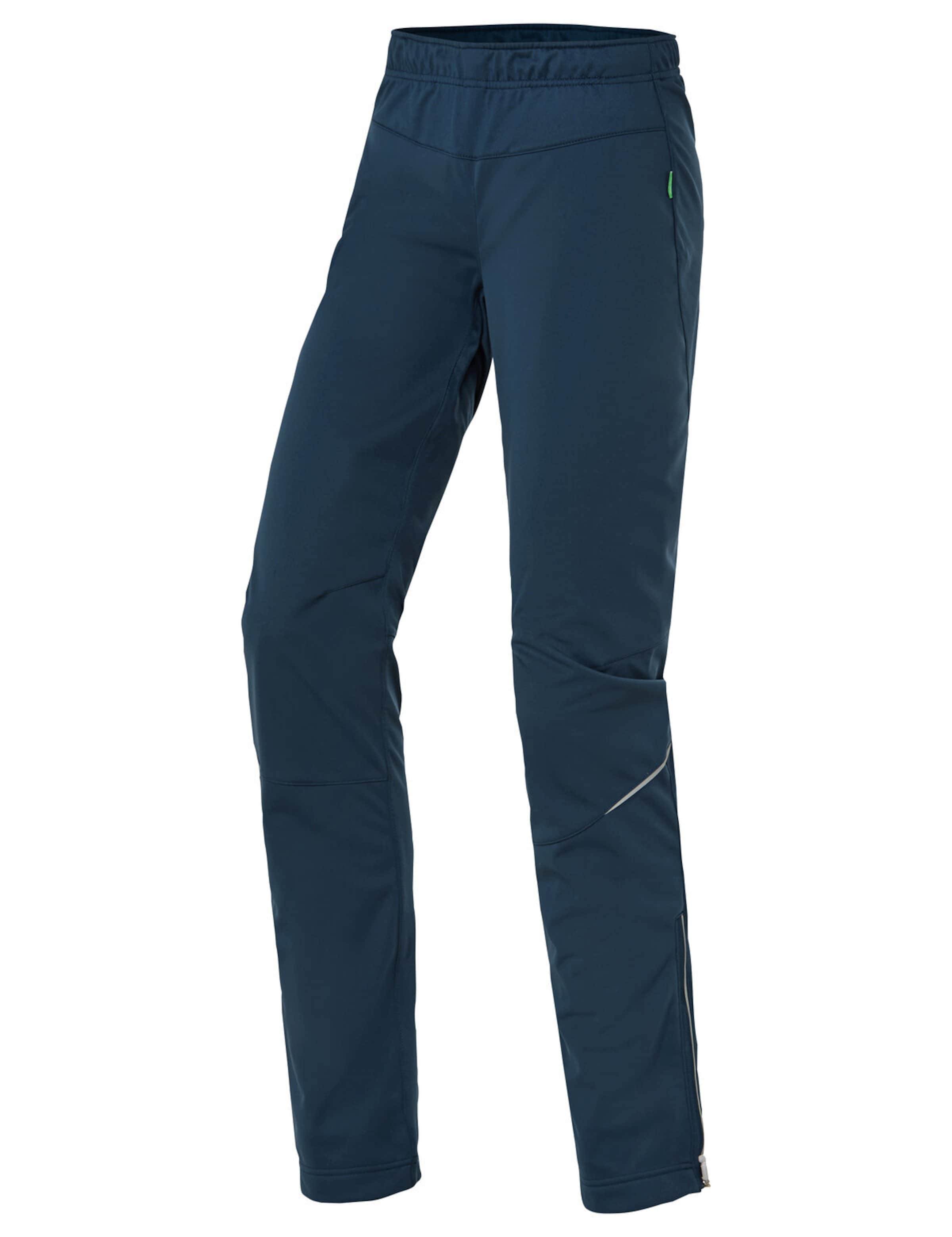 VAUDE Slimfit Sportbroek 'Wintry V' in Blauw: voorkant