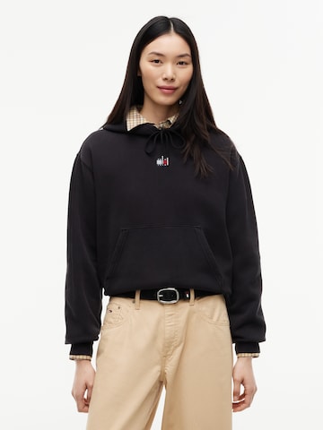 Sweat-shirt Tommy Jeans en noir : devant