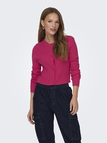 ONLY Cardigan 'ONLKatia' i pink: forside