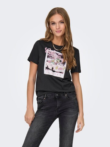 ONLY - Camiseta 'DISNEY' en negro