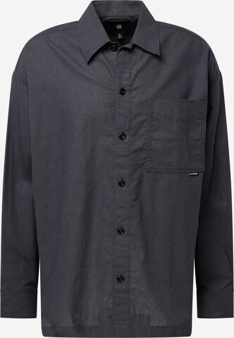 G-Star RAW Regular Fit Hemd in Schwarz: predná strana