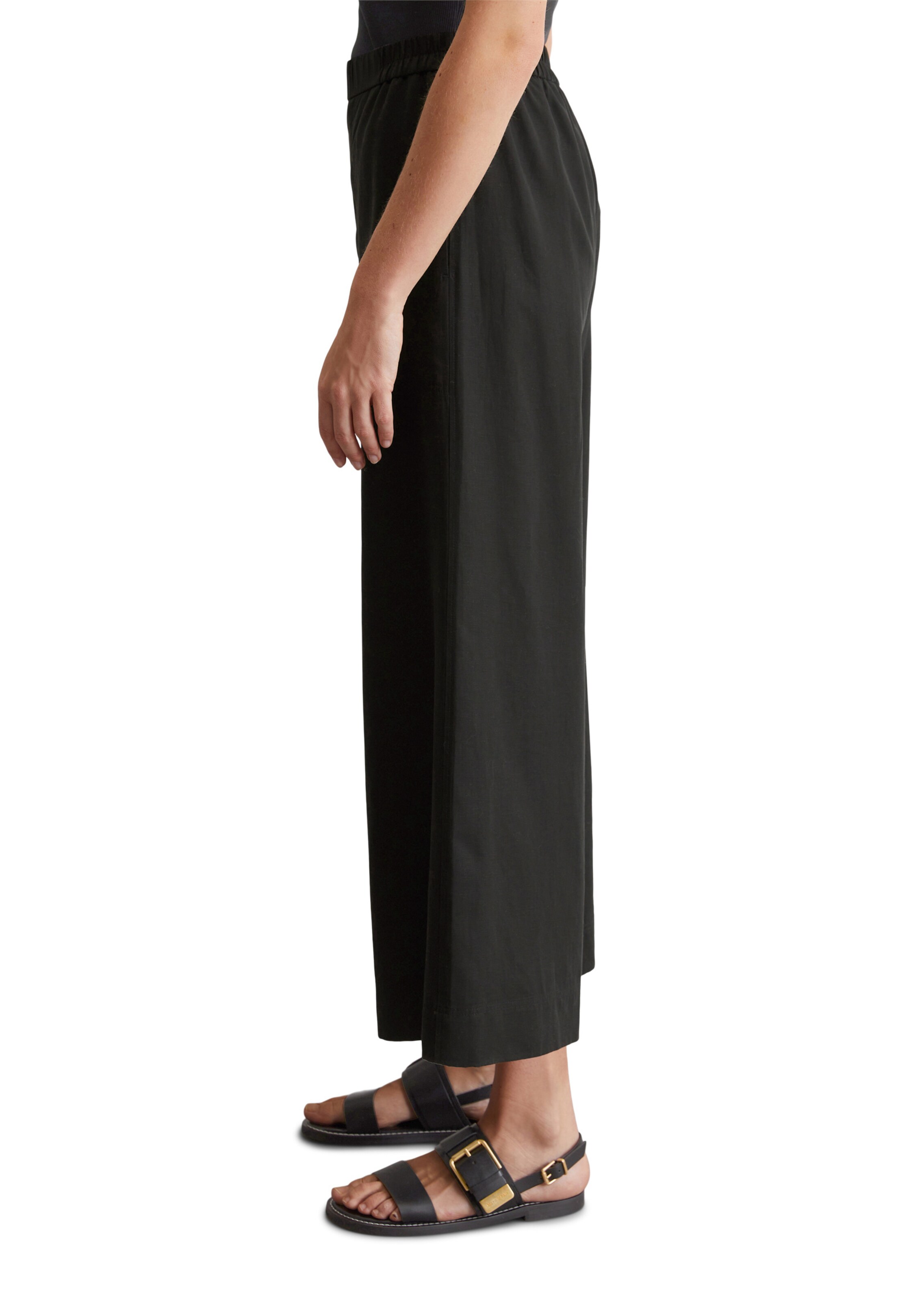 Marc O'Polo Wide leg Trousers in Black