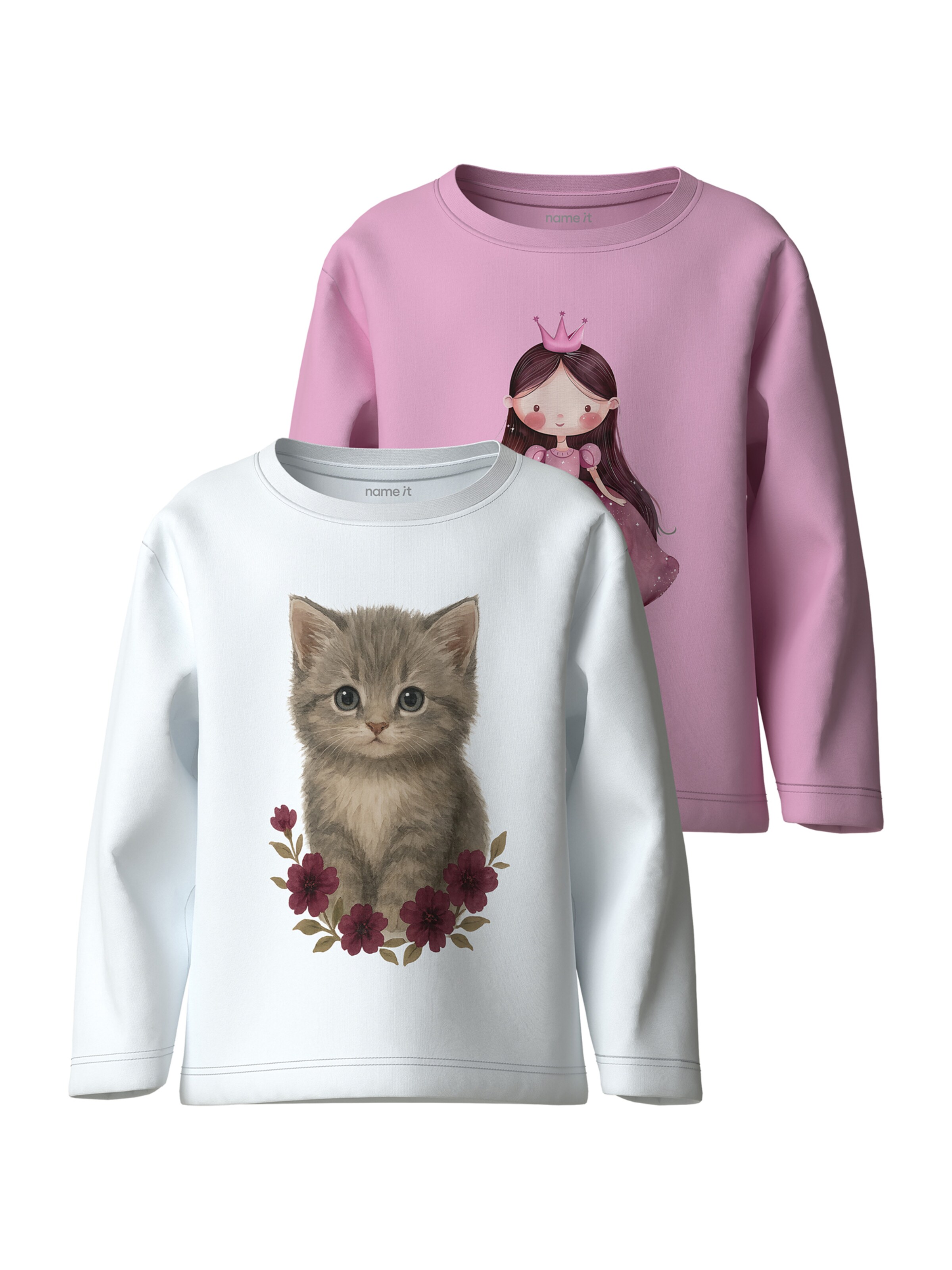 NAME IT - Camiseta 'NMFVOTEA' en rosa: frente