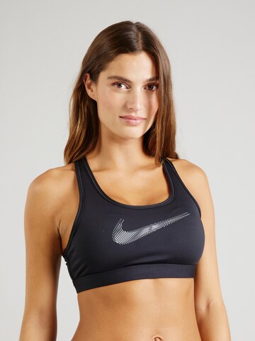 NIKE Bustier Sport-BH in Schwarz: predná strana