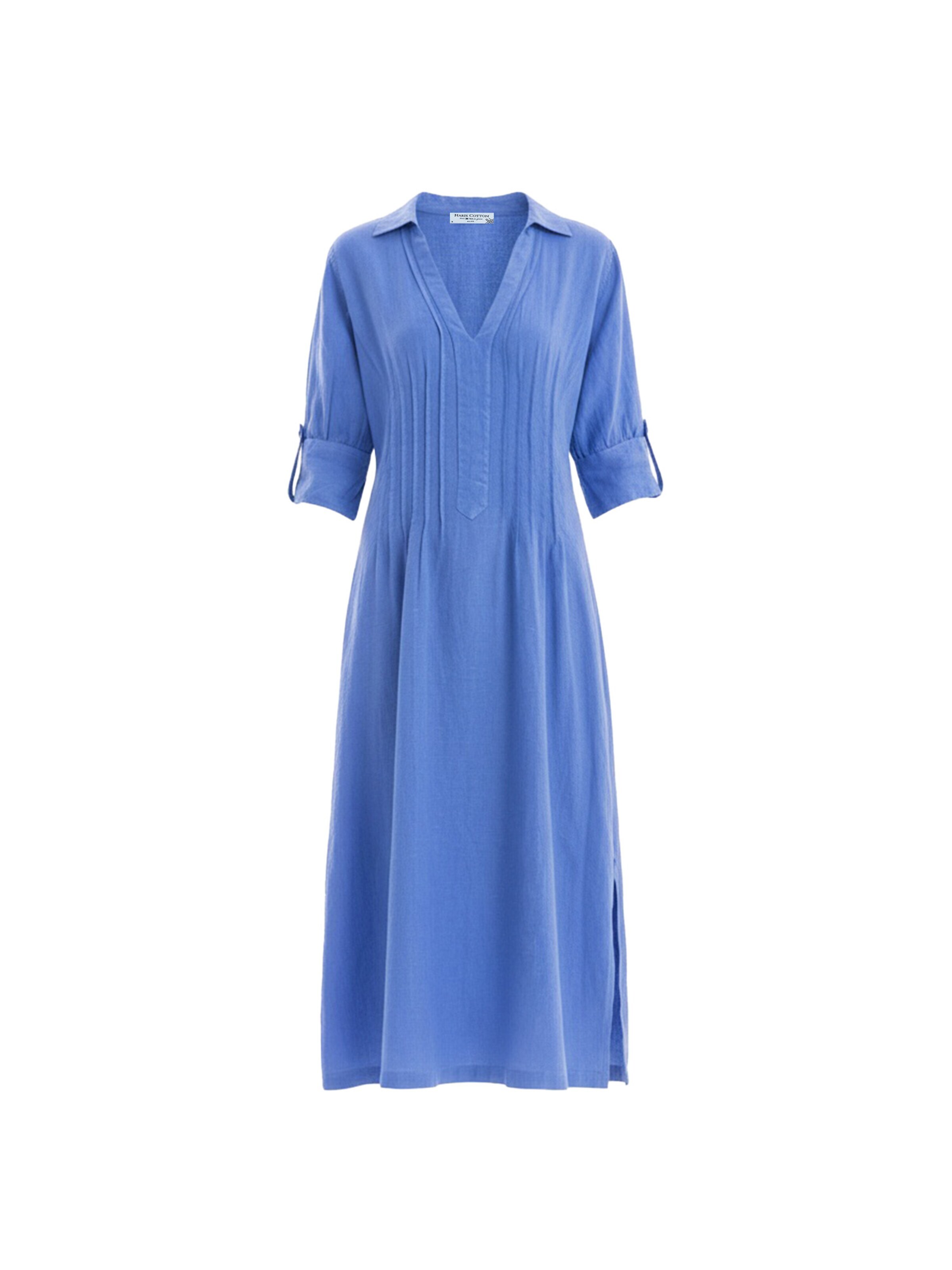 Haris Cotton Jurk 'Haris Cotton' in Blauw: voorkant