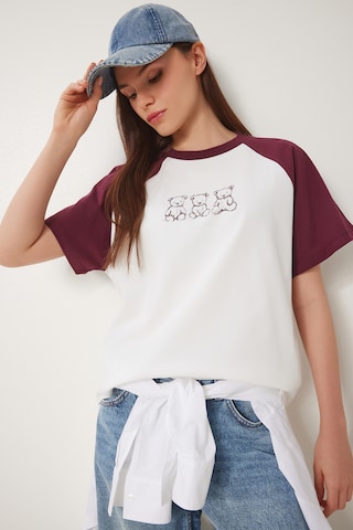 T-shirt Happiness İstanbul en rouge