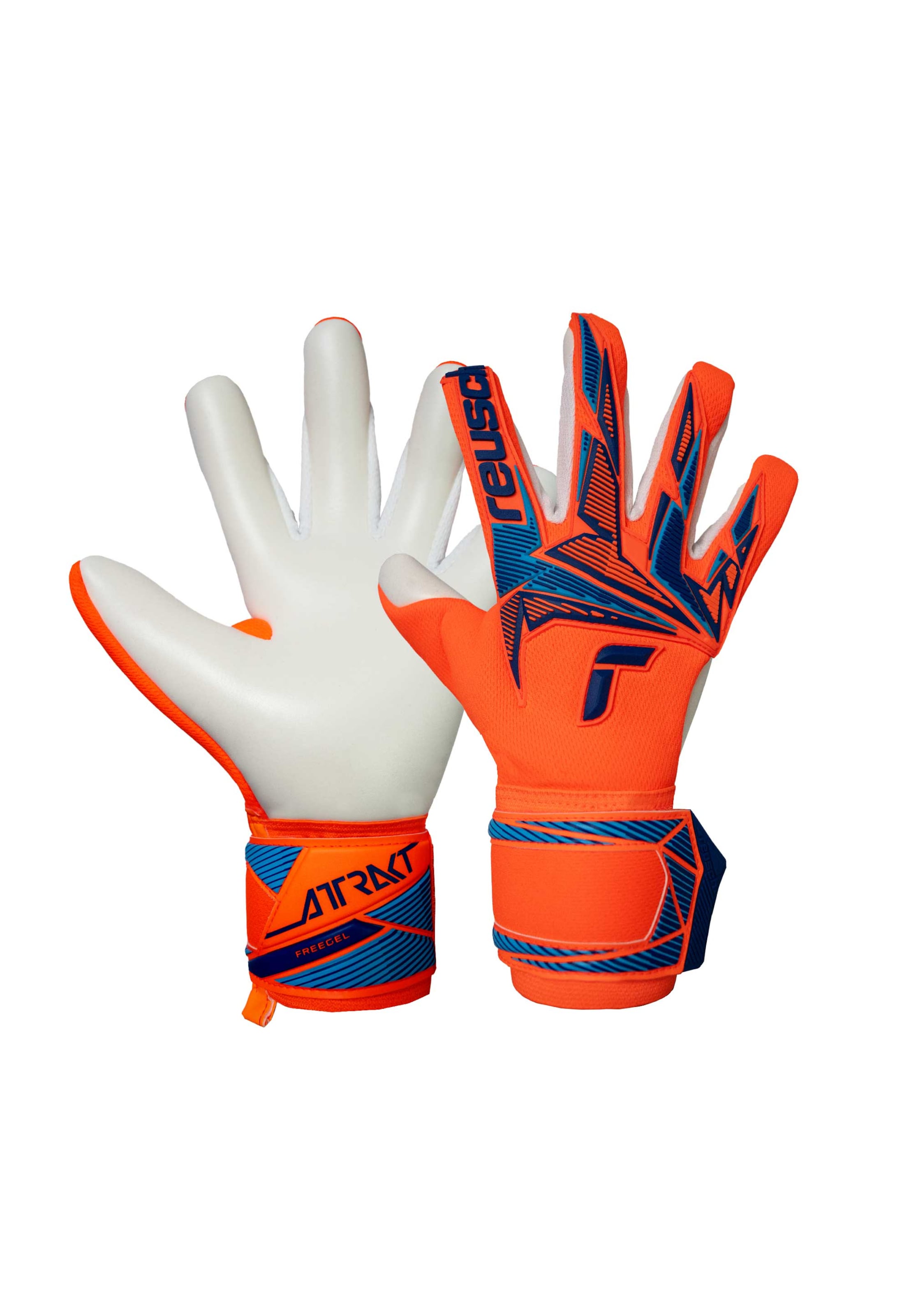 REUSCH Sporthandschoenen 'Attrakt Freegel Advance' in Blauw: voorkant