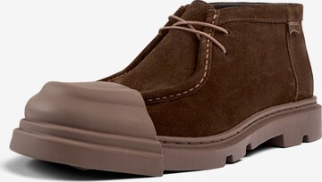 CAMPER Lace-Up Ankle Boots 'Junction' in Brown: front