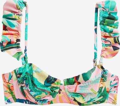 Next Bikinitoppi värissä turkoosi / vaaleankeltainen / vihreä / roosa, Tuotenäkymä