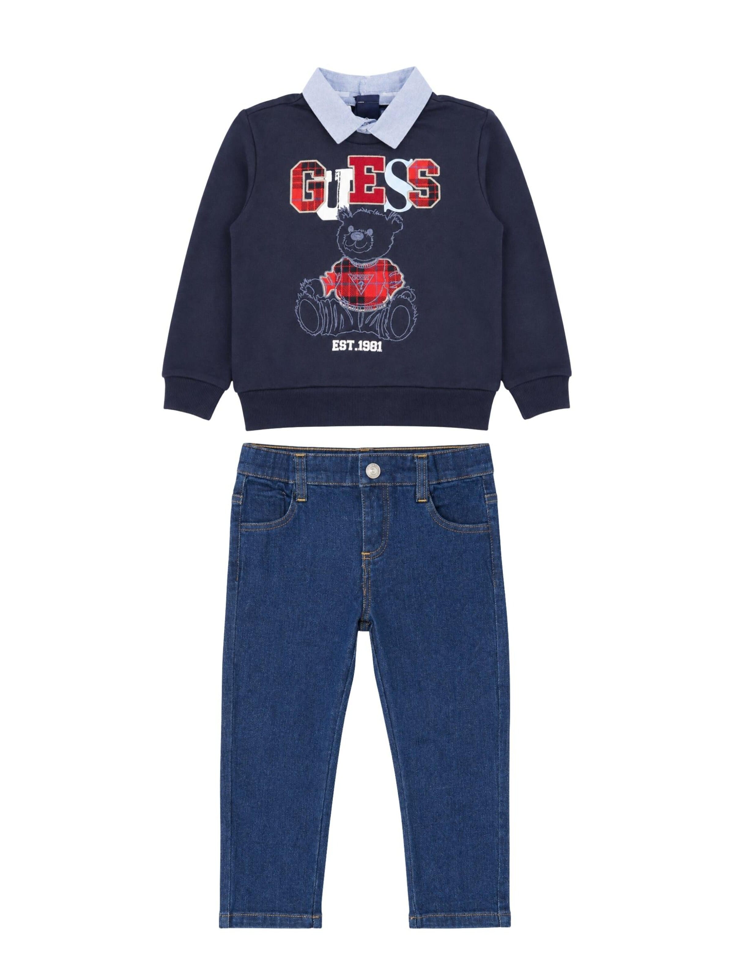 GUESS KIDS Set in Blue: front