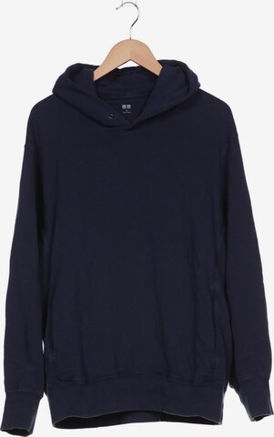 UNIQLO Sweatshirt & Zip-Up Hoodie in XL in Blue: front