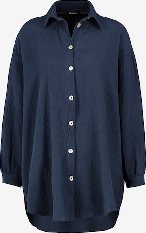 Sublevel Bluse in Blau: Vorderseite