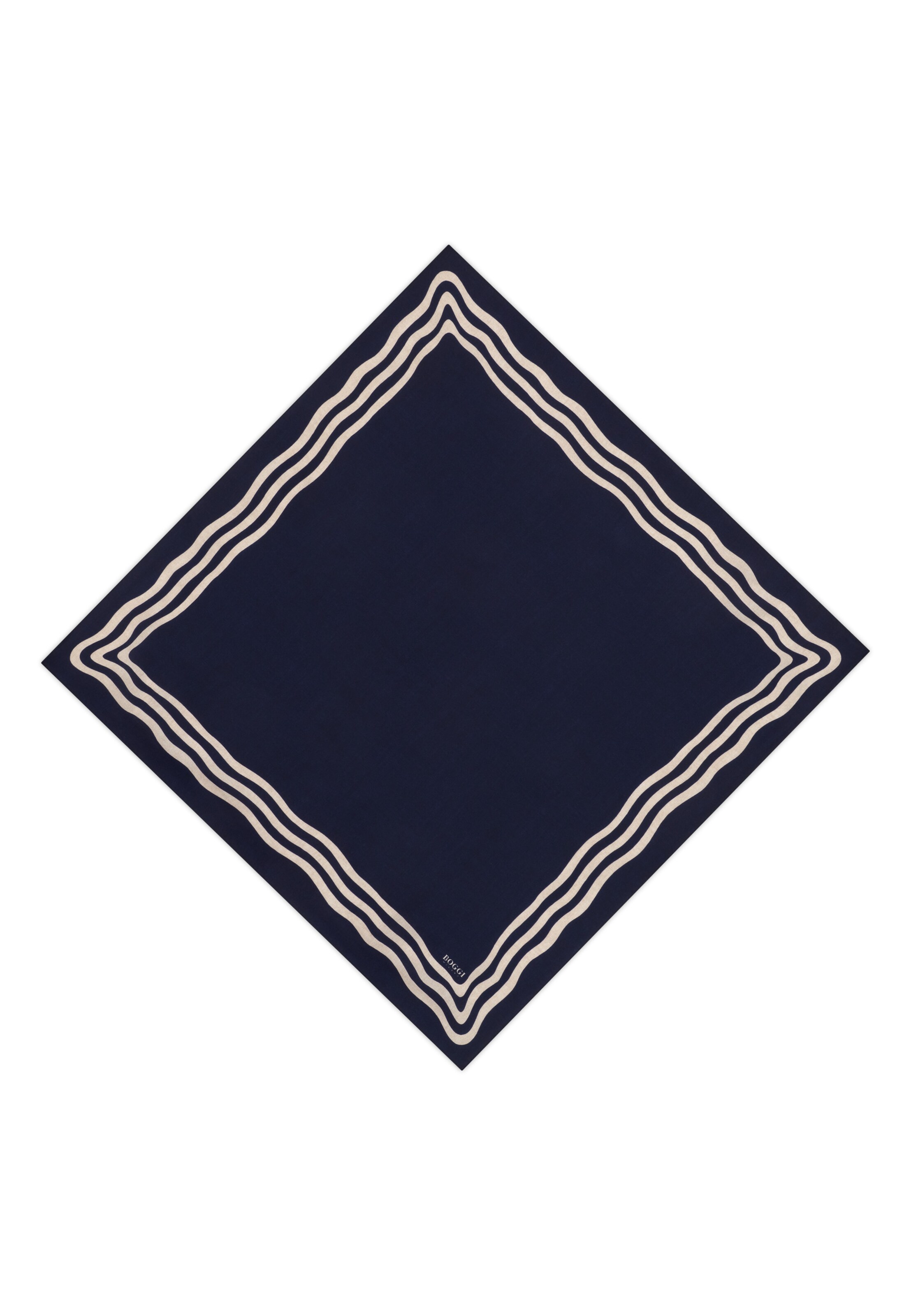 Foulard Boggi Milano en bleu : devant