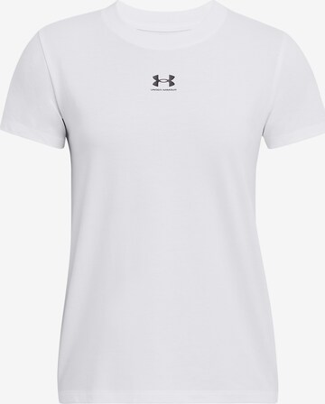 UNDER ARMOUR Functioneel shirt 'Off Campus' in Wit: voorkant