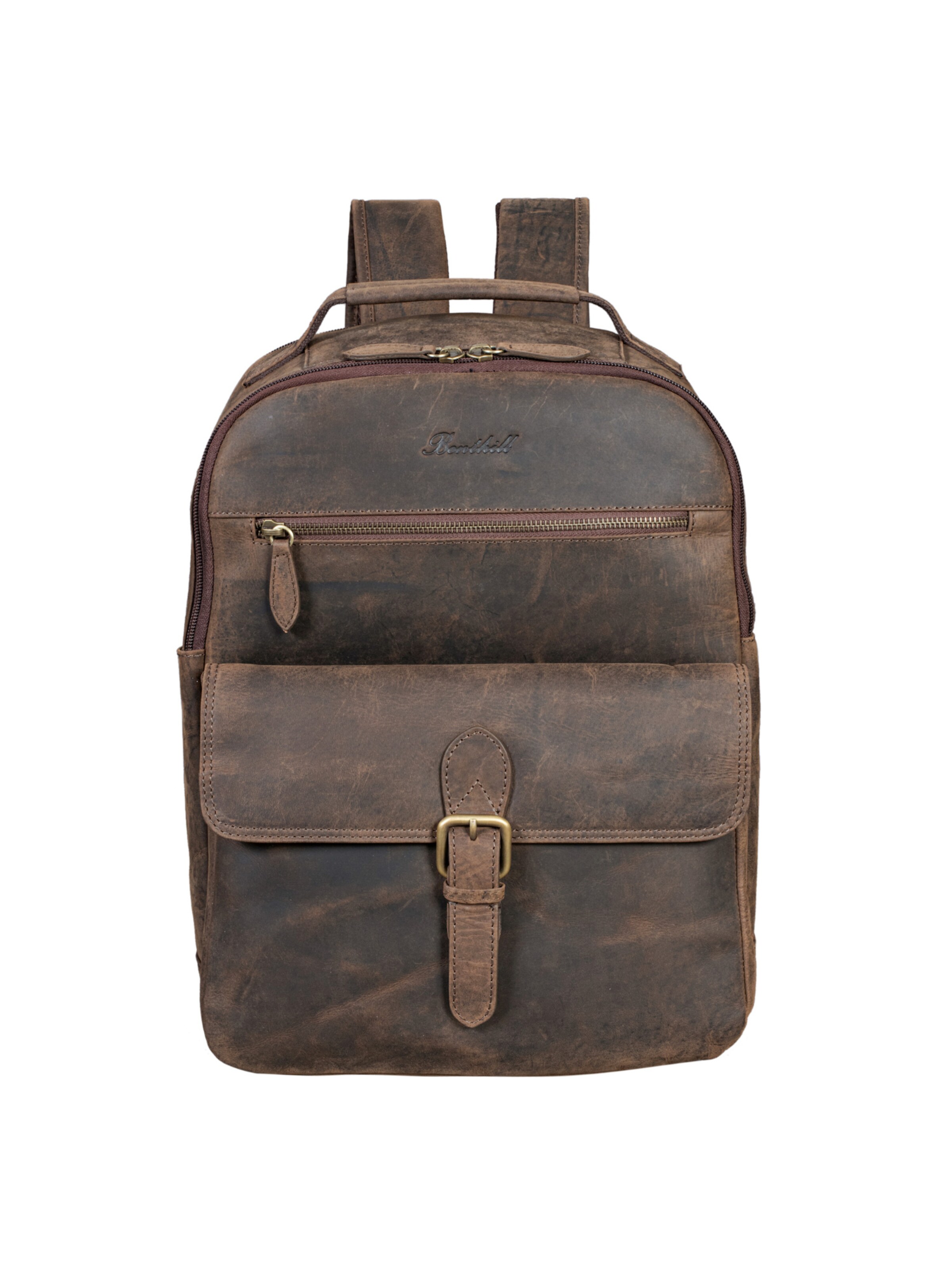 Benthill Backpack in Brown: front