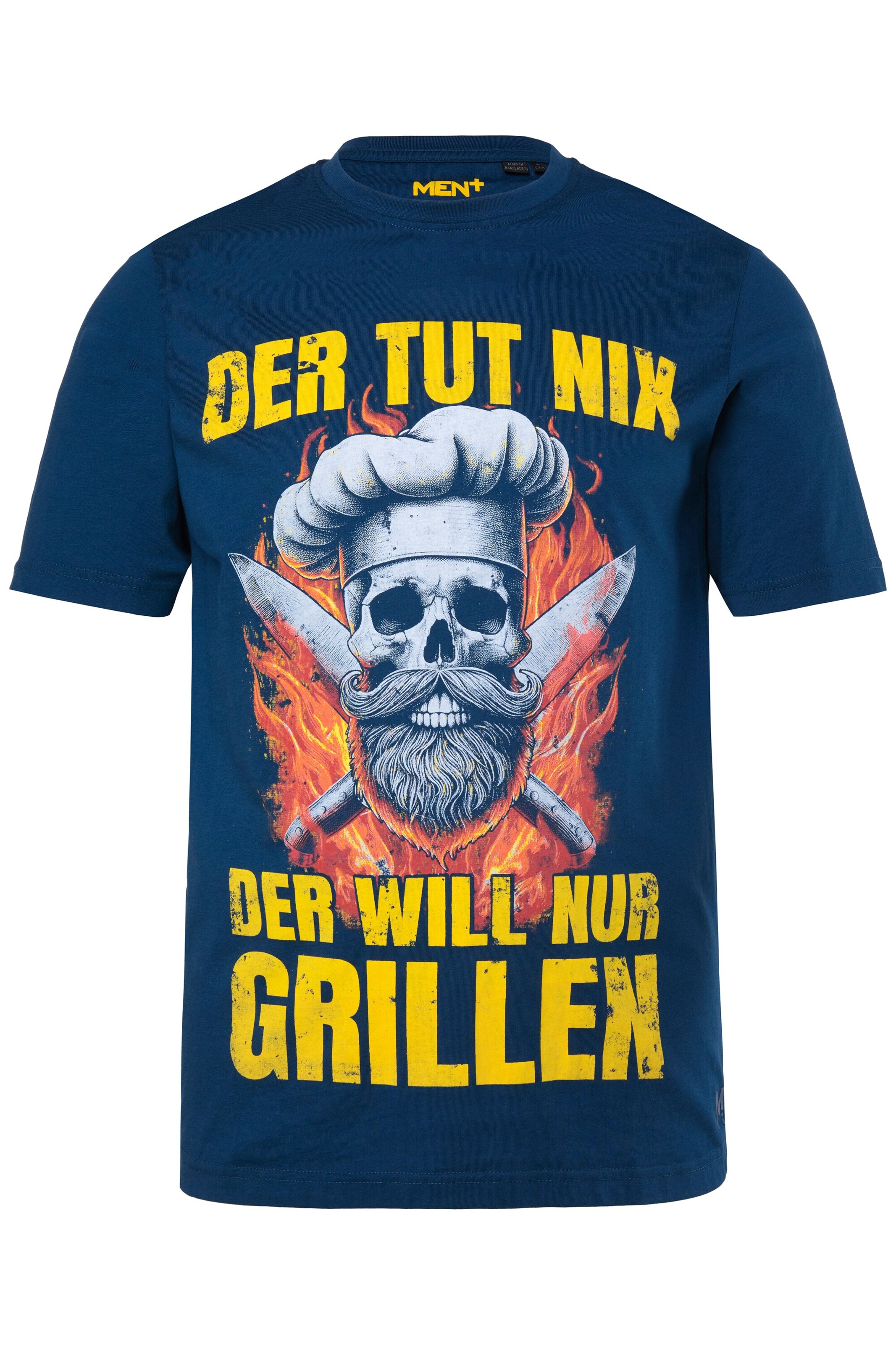 Men Plus Shirt in Blue: front