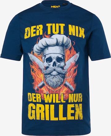 Men Plus Shirt in Blue: front