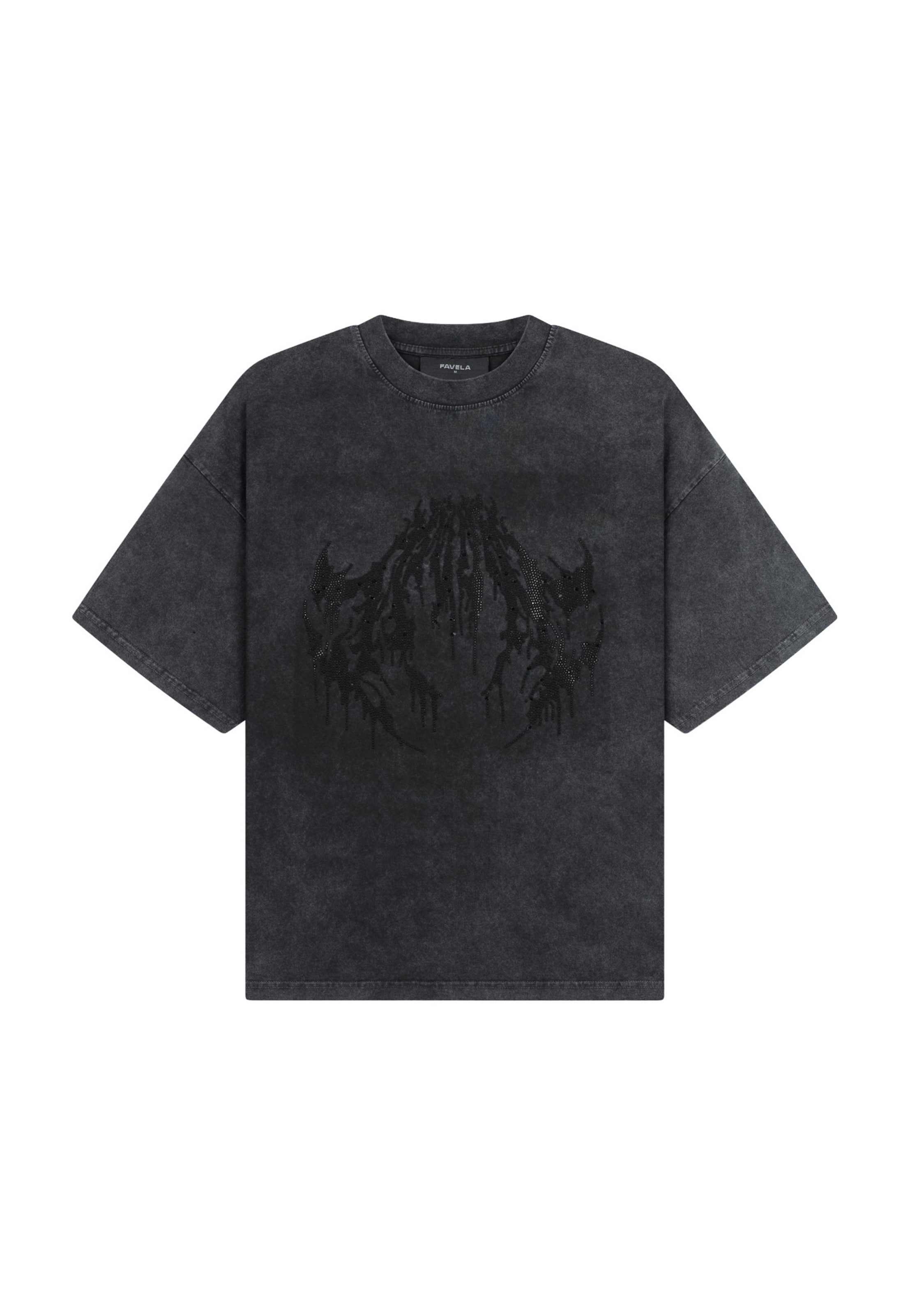 FAVELA T-Shirt in Schwarz: Vorderseite
