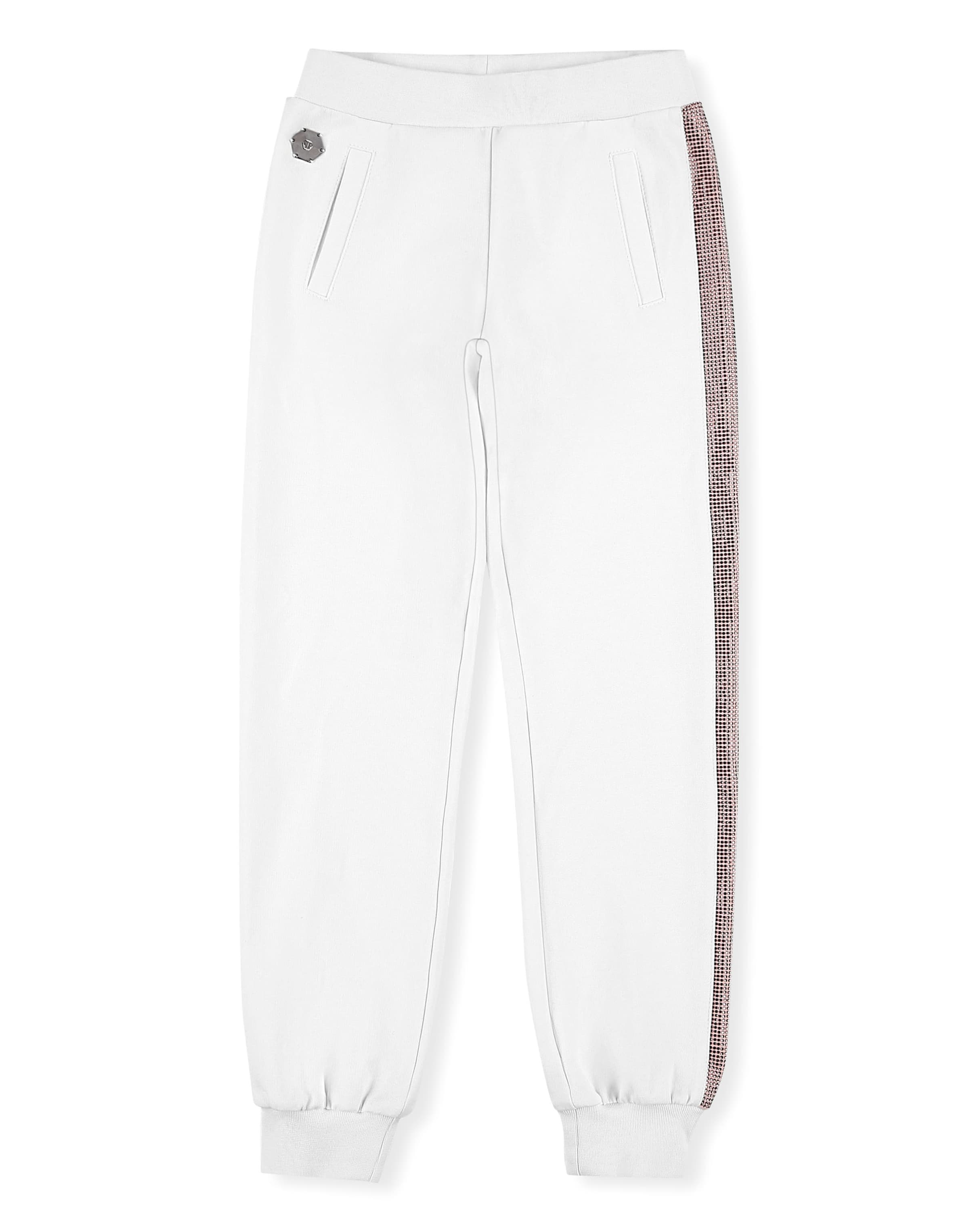 Philipp Plein - Tapered Pantalón en blanco: frente