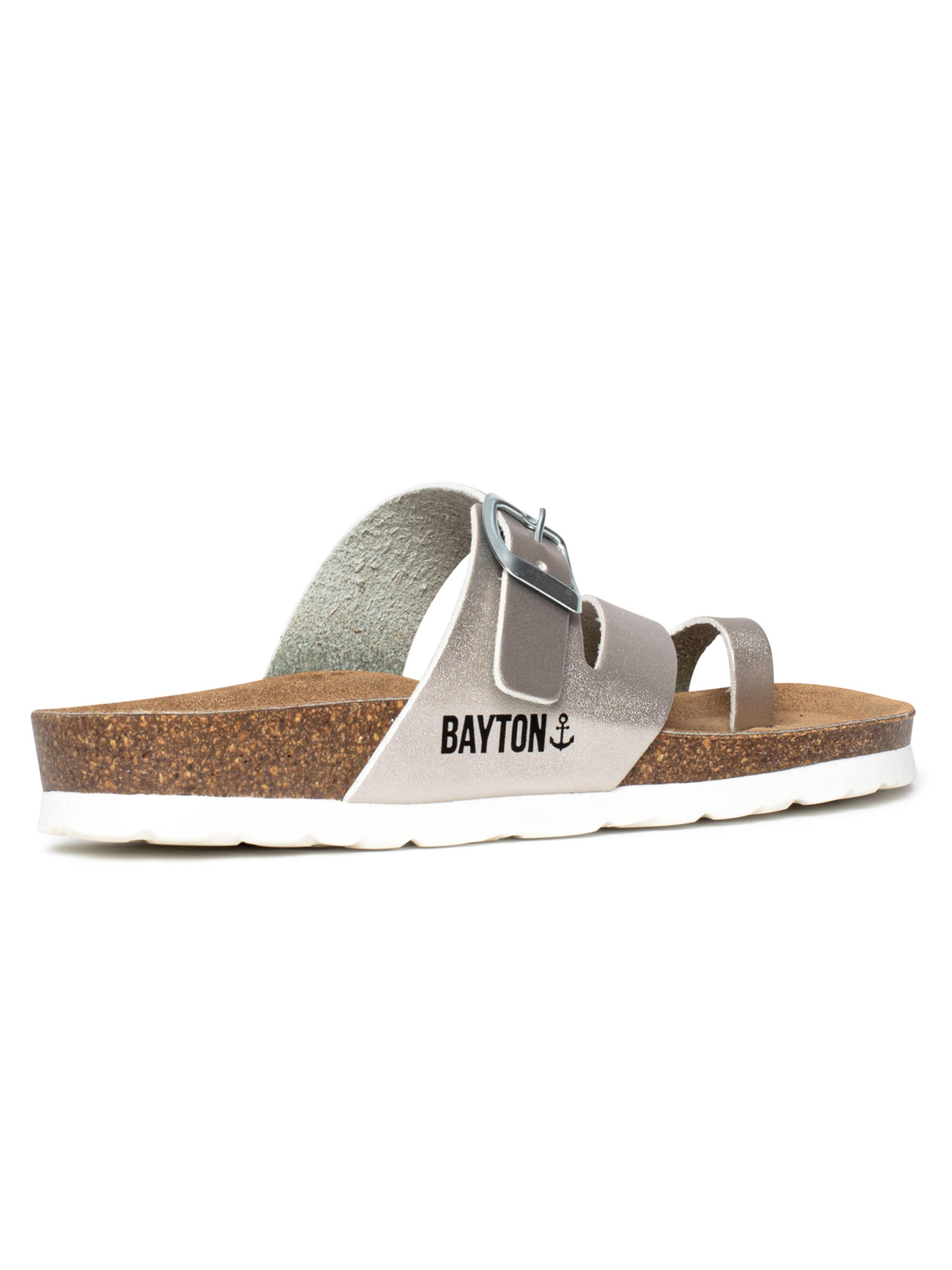 Bayton Босоножки через палец 'Biscaye' в Серебристый