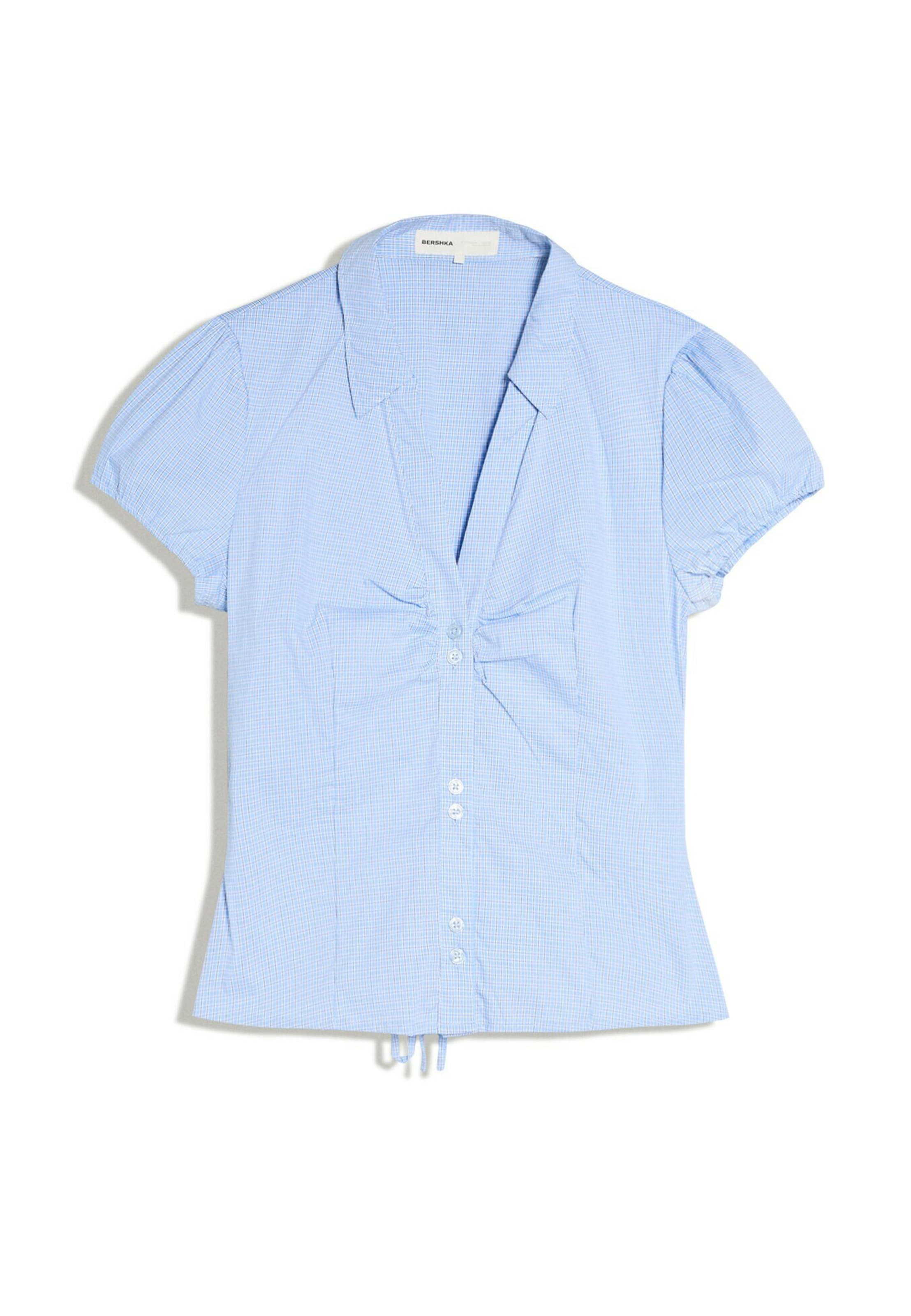 Bershka Bluse in Blau: Vorderseite