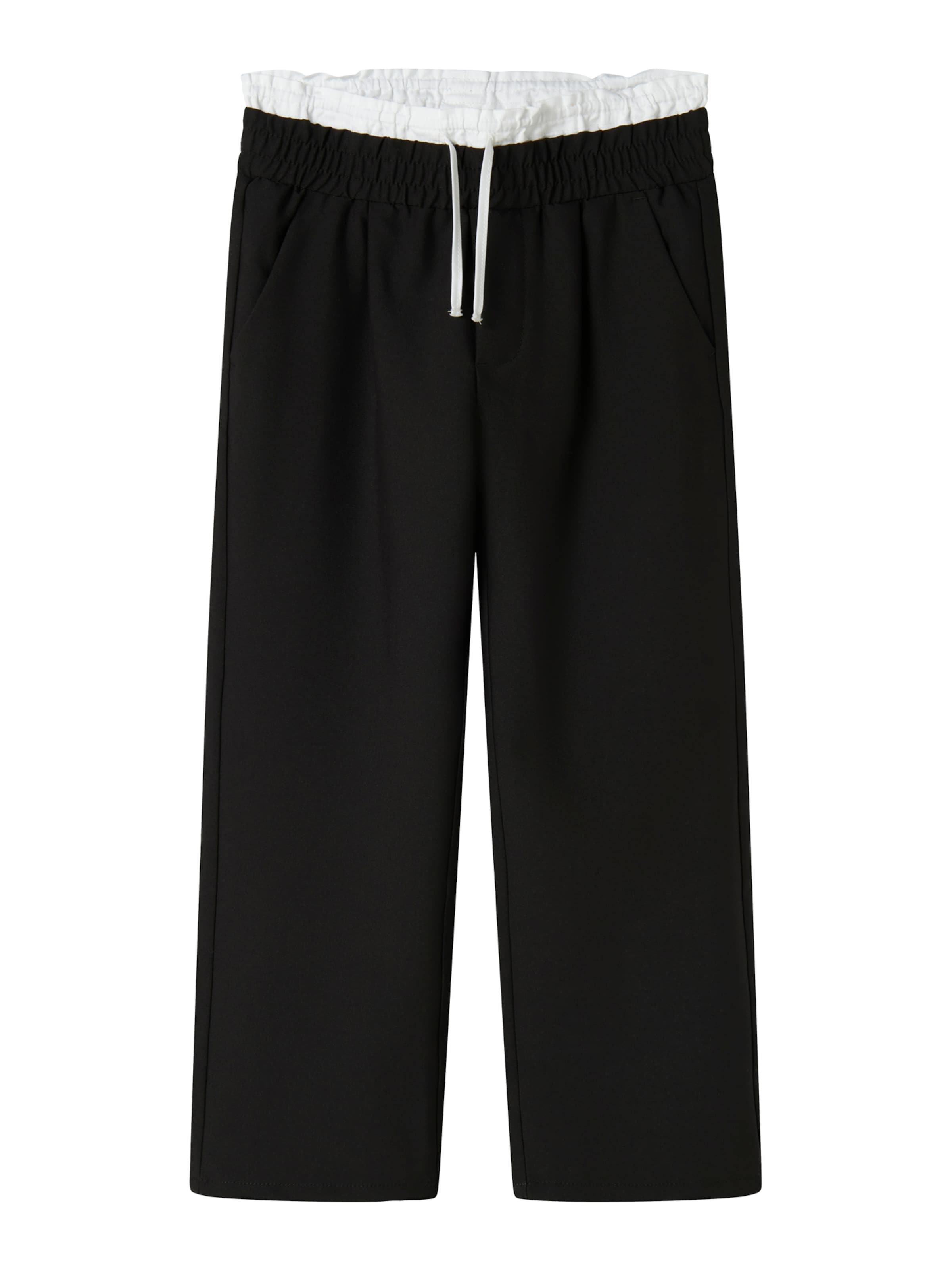 NAME IT Loose fit Trousers 'NKFOjetta' in Black: front