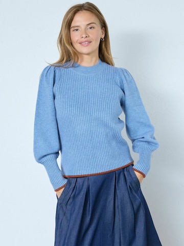 Pull-over 'Row' co'couture en bleu : devant