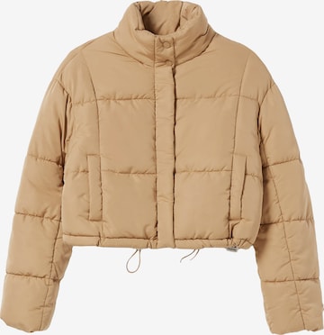 Bershka Tussenjas in Beige: voorkant