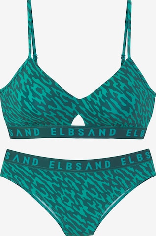 Elbsand T-shirt Bikini i grön: framsida