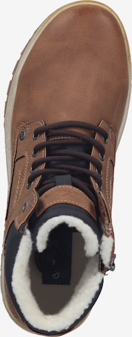 TOM TAILOR Lace-Up Boots in Brown