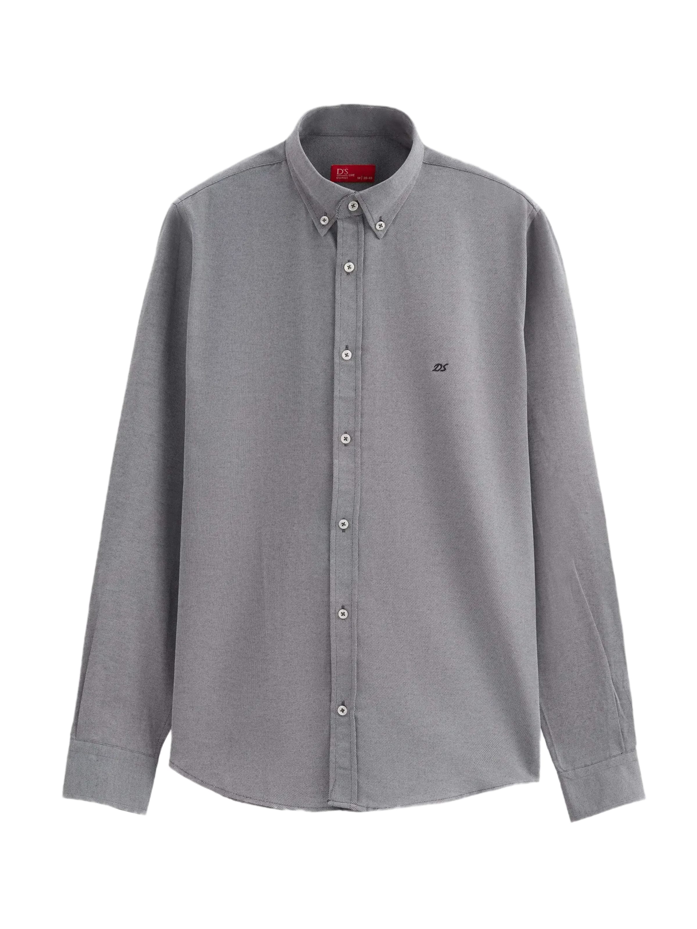 D’S Damat Button Up Shirt in Grey: front